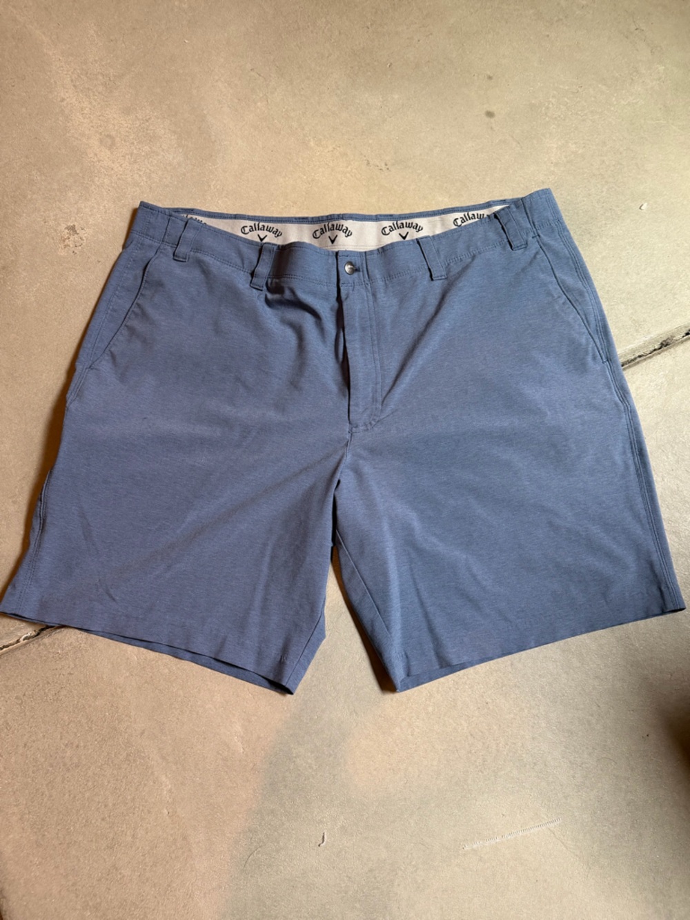 Callaway Men's Navy Flat-Front Golf Shorts